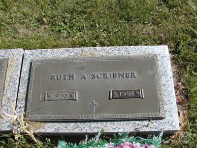 Scribner, Ruth A. Section 7 Row 3