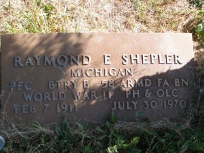 Shepler, Raymond E. Section 6 Row 5