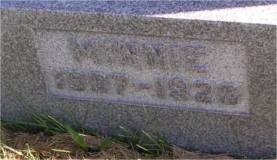 Snyder, Minnie 1887-1926 Section 5 Row 7