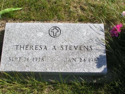 Stevens, Theresa Section 6 Row 7