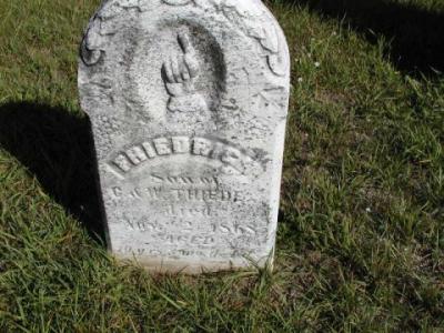 Thiede, Fredrich (Son of G & W) Section 2 Row 14