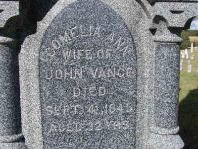 Vance, Cornelia Ann (Wife of John Section 2 Row 9