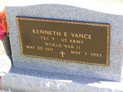 Vance, Kenneth E. Section 5 Row 9