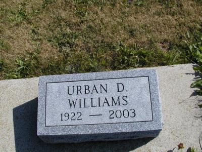 Williams, Urbin Section 6 Row 13