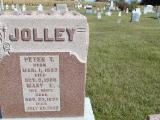 Jolley, Peter T. , Mary R., Frank (son of Peter & Mary)Section 2 Row 6