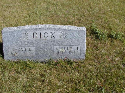 Dick, Arthur J. & Sarah E. Section 3 Row 11