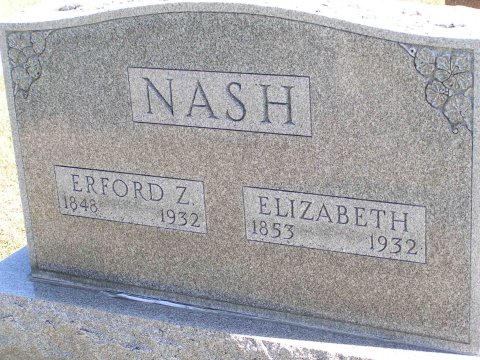 Nash, Erford Z. & Elizabeth Section 4 Row 2