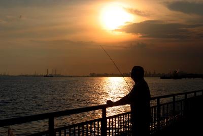 Man And Sunset