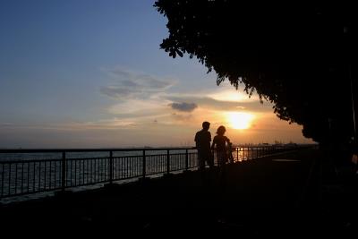 Couple And Sunset