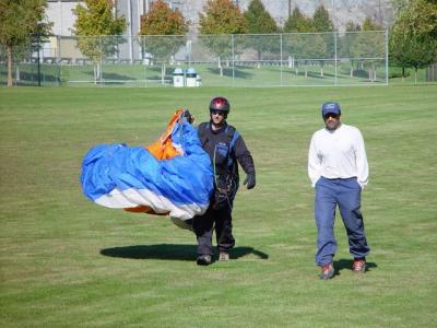Roger and Suhas right after Suhas made Roger crash.