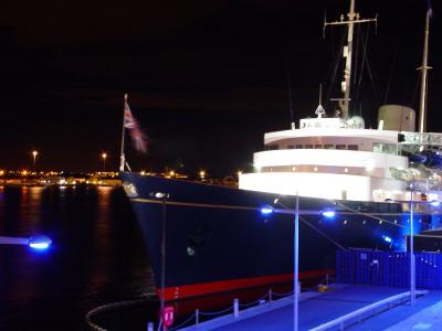  Nightshot of The Royal Britania Yacht