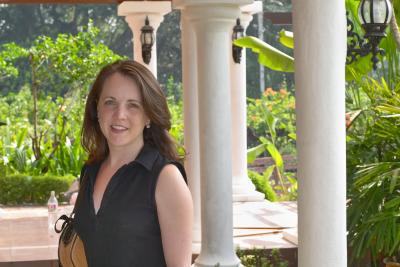 Meg In the Orchid Garden