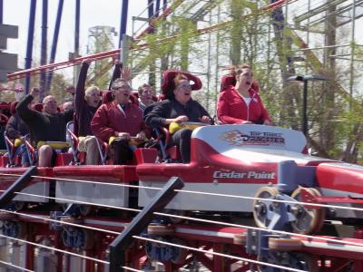 April and I on our first Dragster ride, 2003