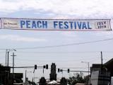 People at the Peach Festival