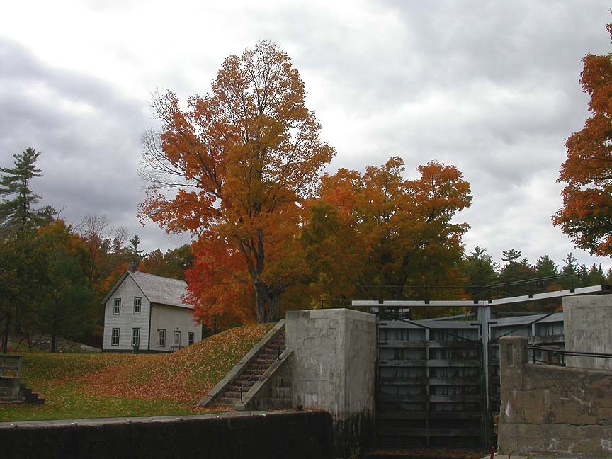 Lockmasters house at middle set of locks