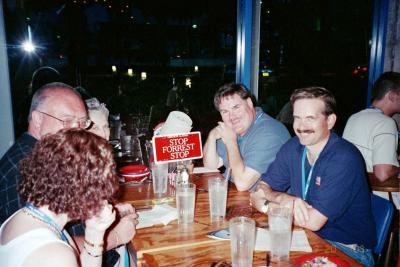 George & Lee at Bubba Gumps