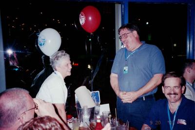 Jan & George as we sing Happy Birthday