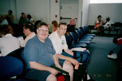George & William Waiting to board
