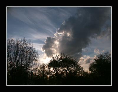 Cloud masking the sun