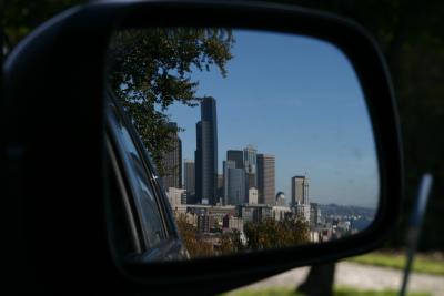 Seattle in a mirror