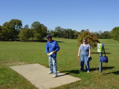 18 hole Frisbee Golf Course in Sanders Ferry Park