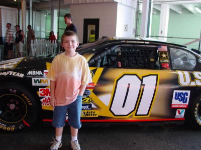 Grandson's first stock car race