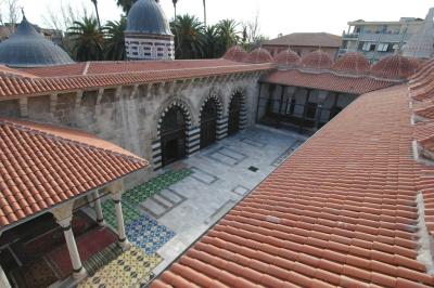 Adana Ulu Camii view from halfway up minaret