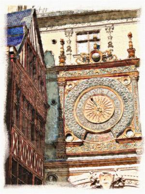  XIII Century Clock in Rouen