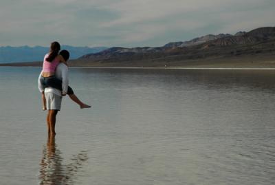 Young Couple at Badwater