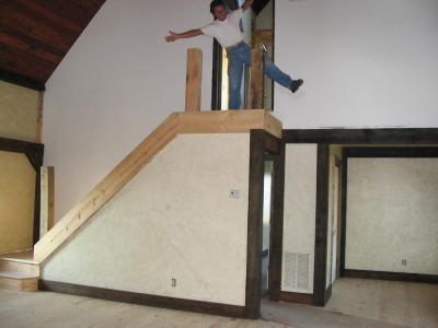 Gus cutting up - thought he'd make me believe he was falling ;-)