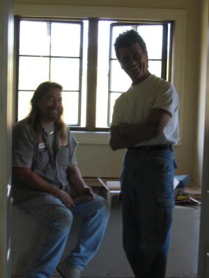 Gus & the new and best Tile Man