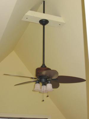 The garage bedroom fan ...