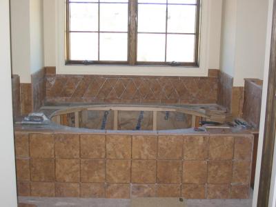 Tiled tub surround - all the tile will be done by 10/29