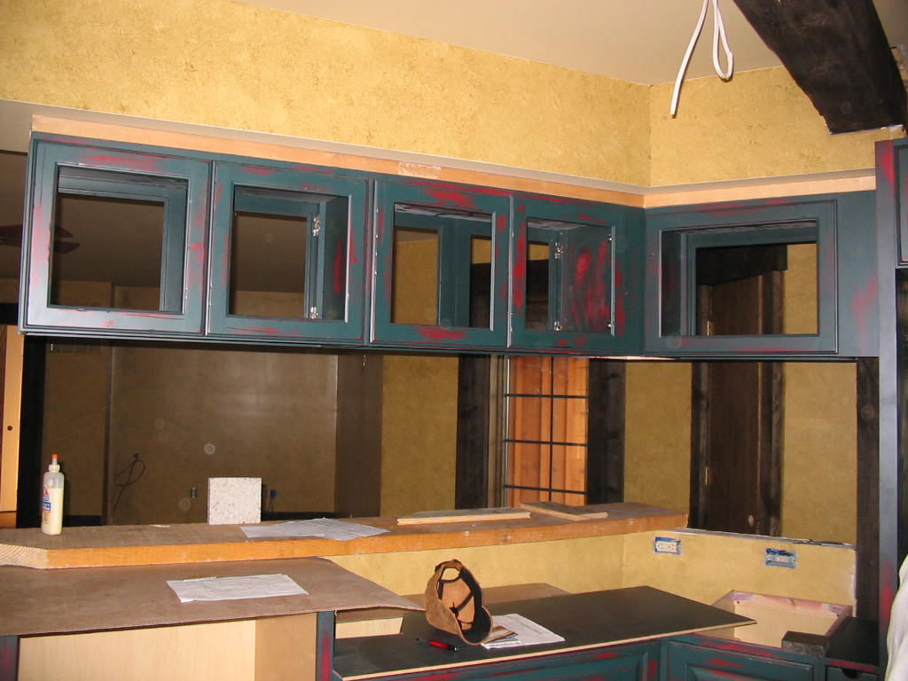 Sorry about the hat ... well move in w/o counter tops and here is where the sink will be