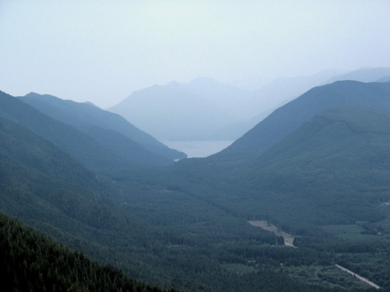 Crescent Lake in Fog