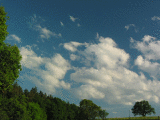 Clouds are fading away