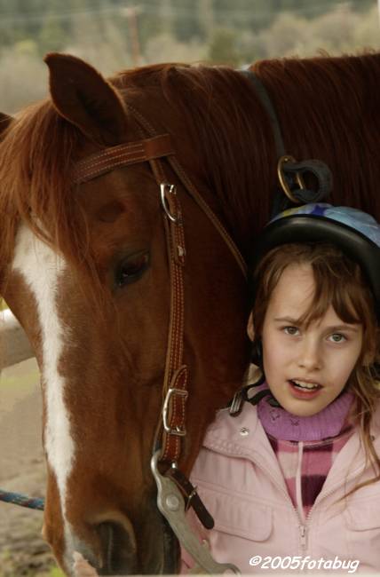 A girl and her horse