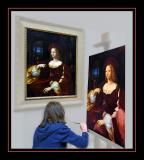 The artist and her model
