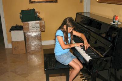 Ashley at Piano.
