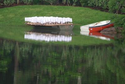 Lanterns on Staging Boat