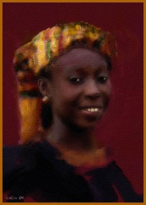 art-162-Challenge  African-Lady  in Oil