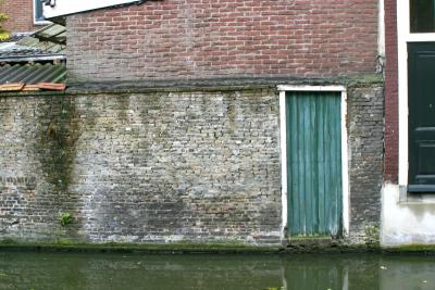 View across canal from Vermeer's homesite in Delft