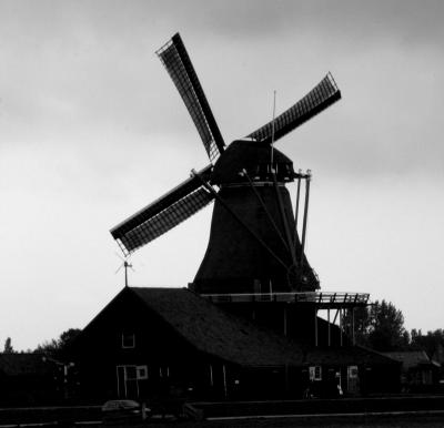 Shadow of windmill