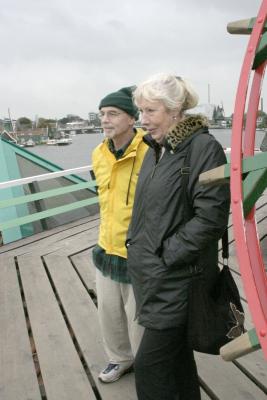Martha and John on the windmill platform