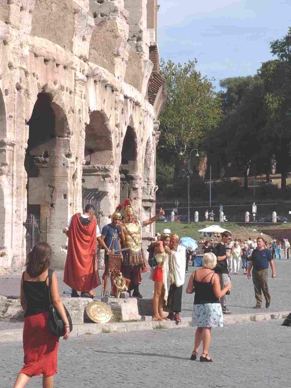 Un gladiateur pour la photo