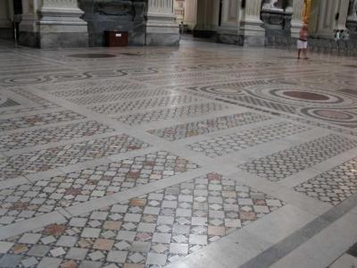 Rome : Pavement des Cosmes XIIe