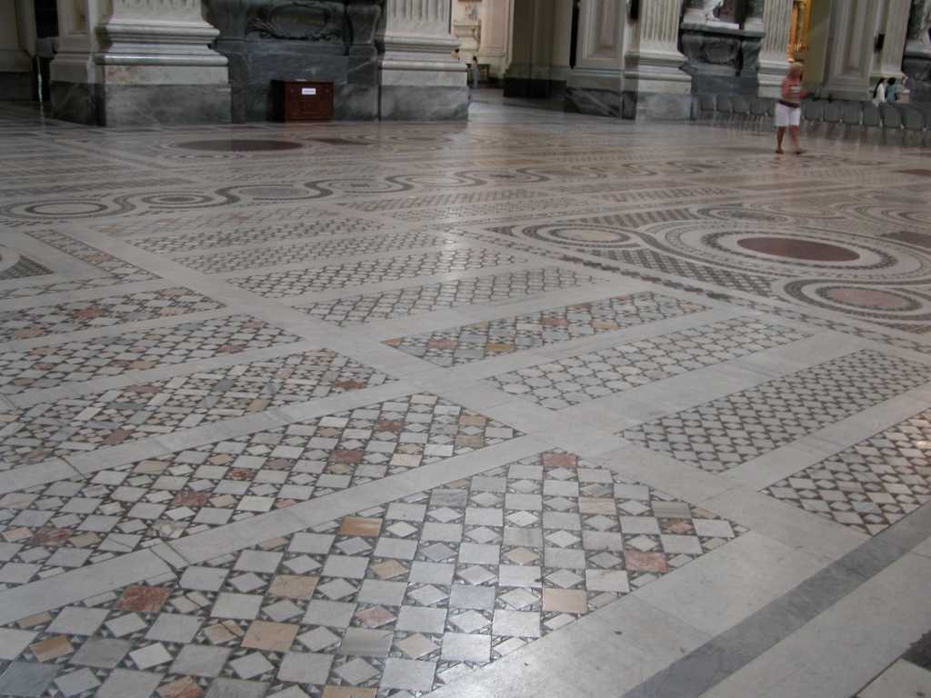 Rome : Pavement des Cosmes XIIe