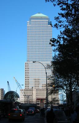 Financial Center Winter Garden Behind Ground Zero