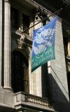 NYPL Banner Above Side Entrance