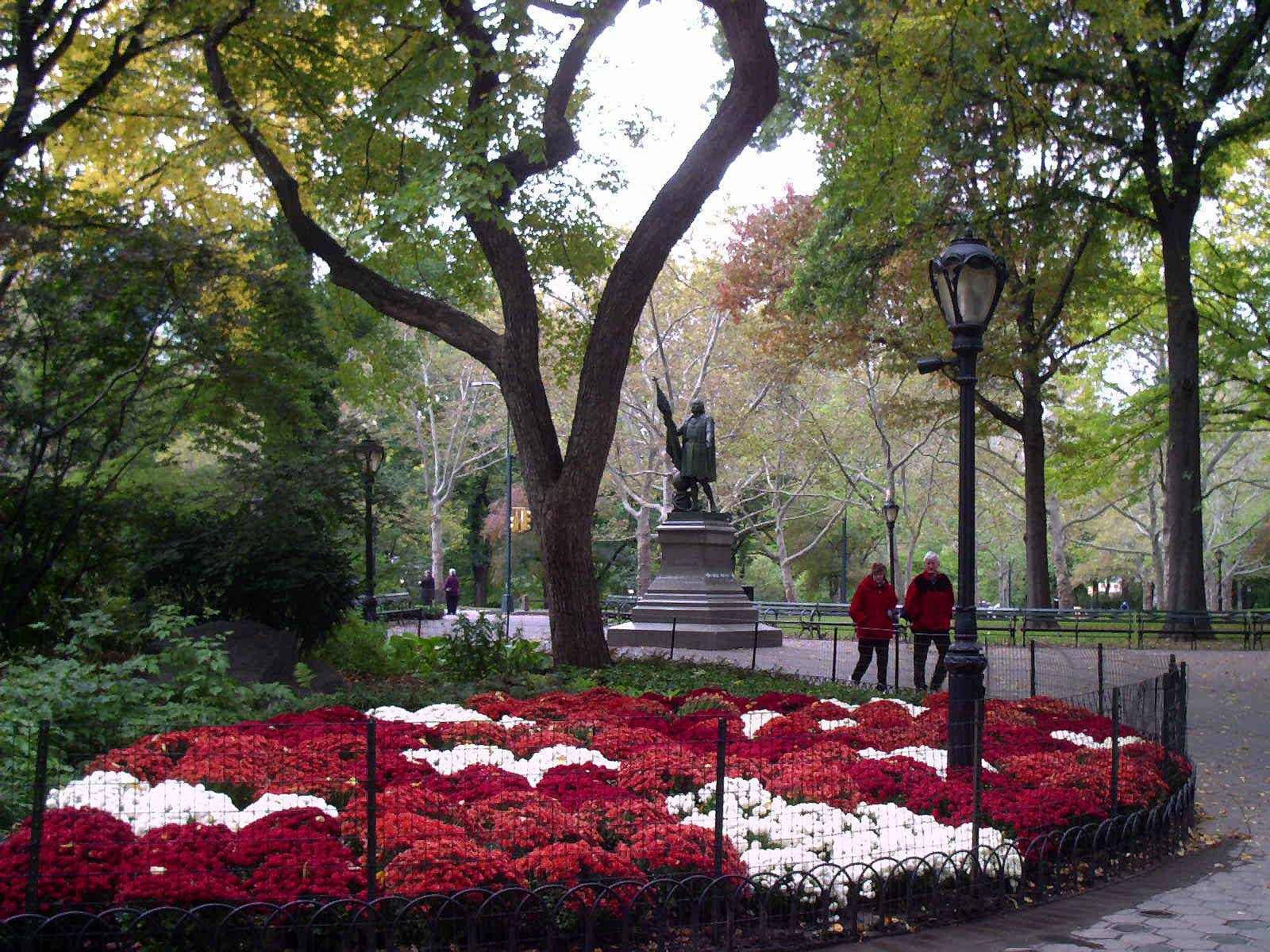 Chrysanthemum Garden by Columbus Statue